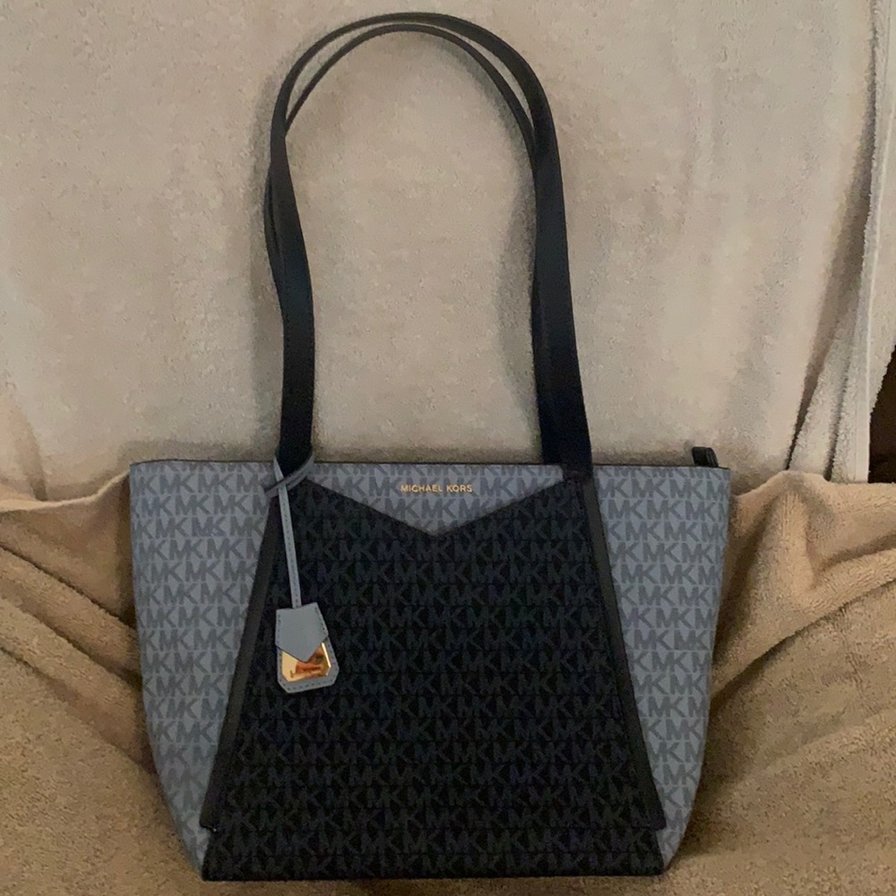 Signature Michael Kors purse, two tone